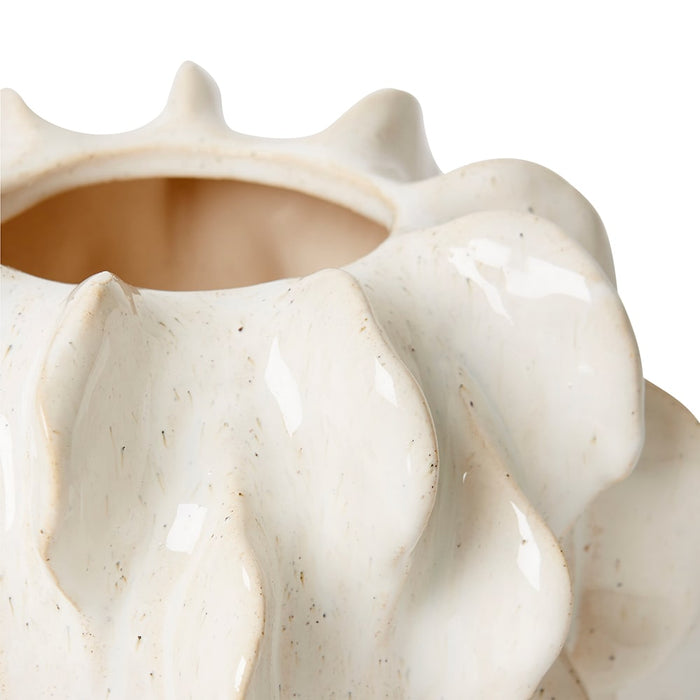 Kanika Vase - White, 16cm (H)