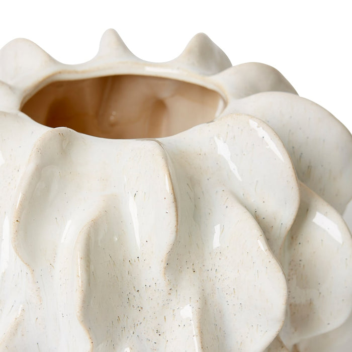 Kanika Vase - White, 24cm (H)