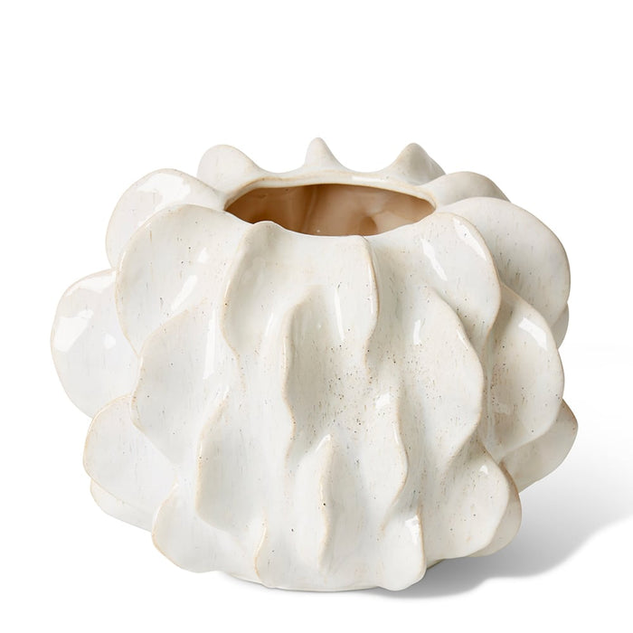 Kanika Vase - White, 24cm (H)