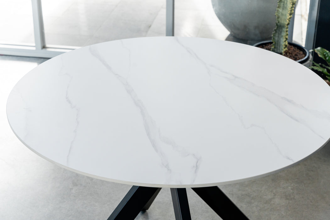 Vanessa Round Dining Table Snow White