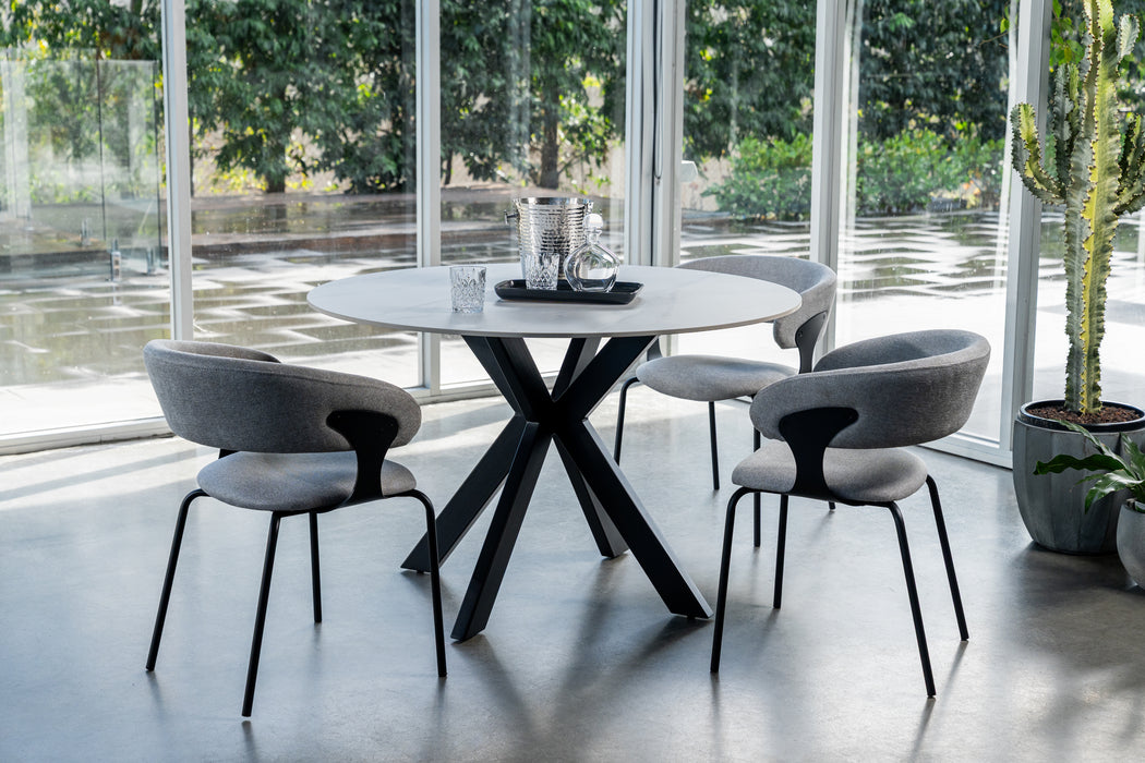 Vanessa Round Dining Table Snow White