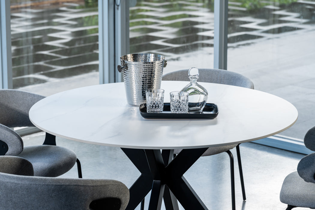 Vanessa Round Dining Table Snow White