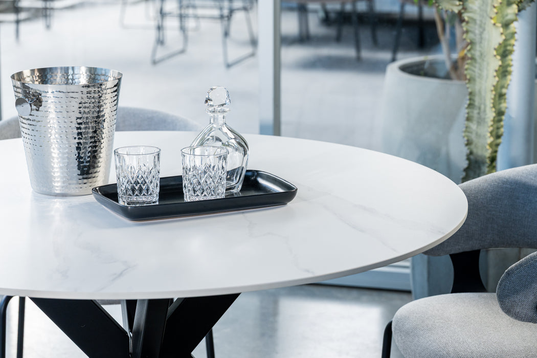 Vanessa Round Dining Table Snow White