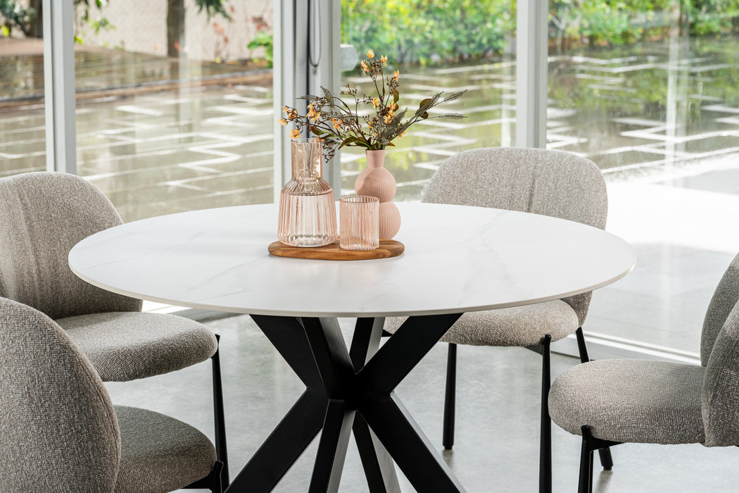 Vanessa Round Dining Table Snow White