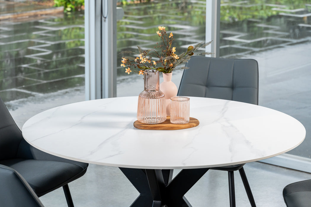 Vanessa Round Dining Table Snow White