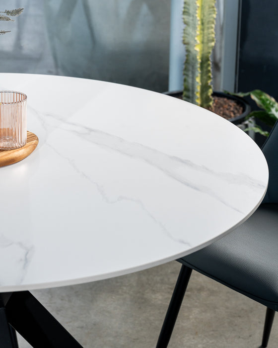 Vanessa Round Dining Table Snow White
