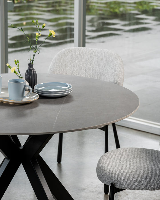 Vanessa Round Dining Table Bulgarian Grey