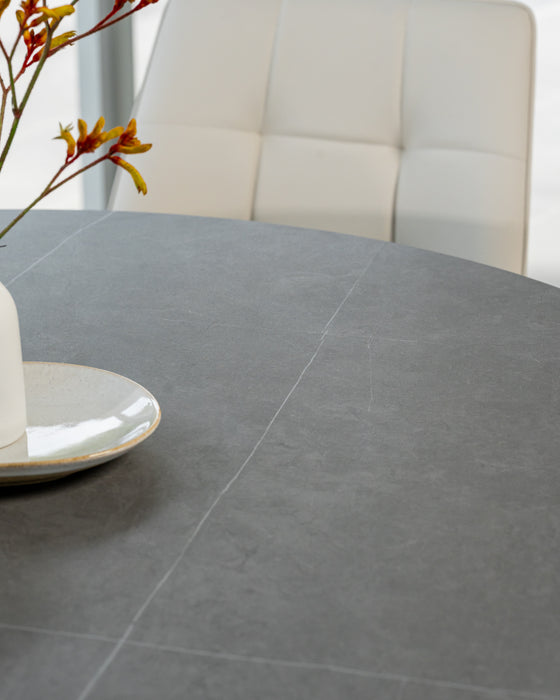 Vanessa Round Dining Table Bulgarian Grey