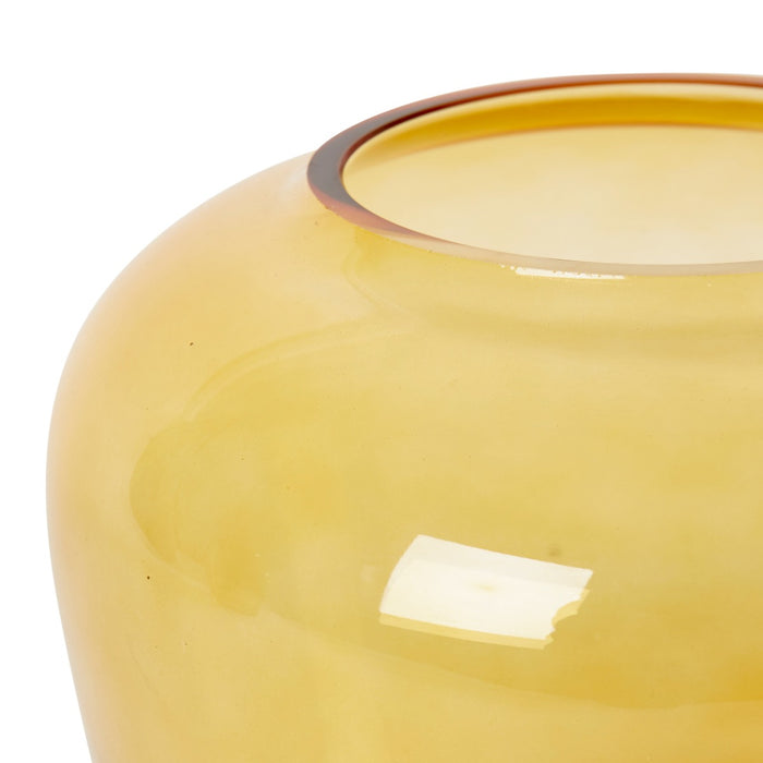 Brice Vase - Amber, 19cm (H)