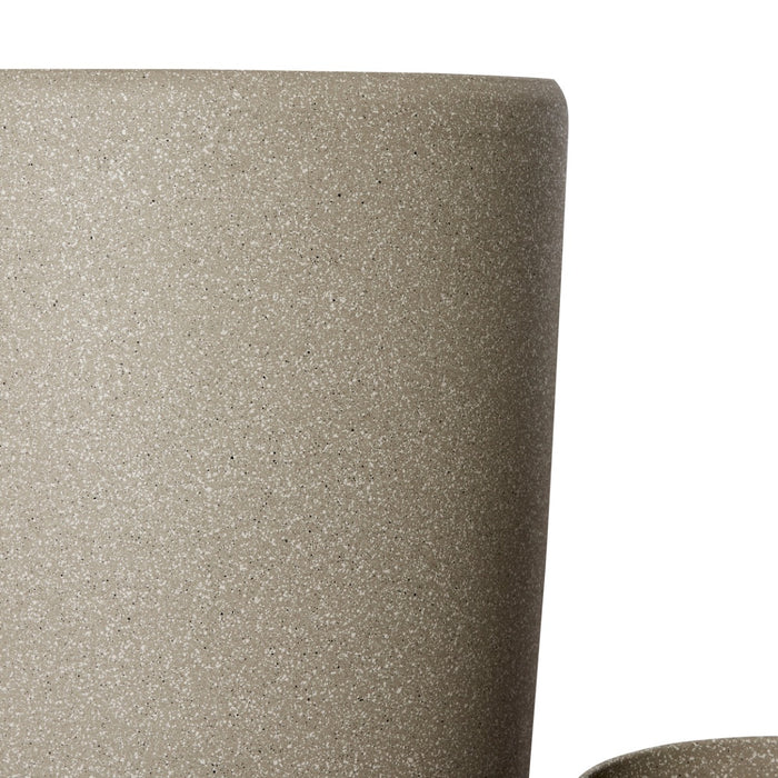 Harlow Tall Stonelite Planter Set of 3 (Outdoor) - Beige, 42cm (H)