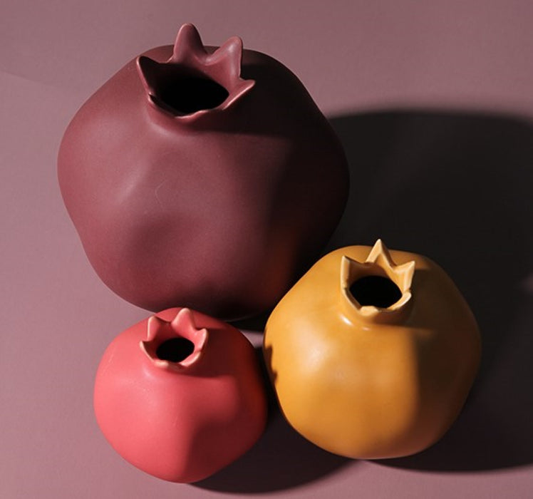 Pomegranate Vase, Medium - Ceramic