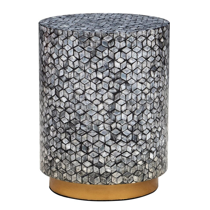 Blake Circular Shell Stool/Side Table