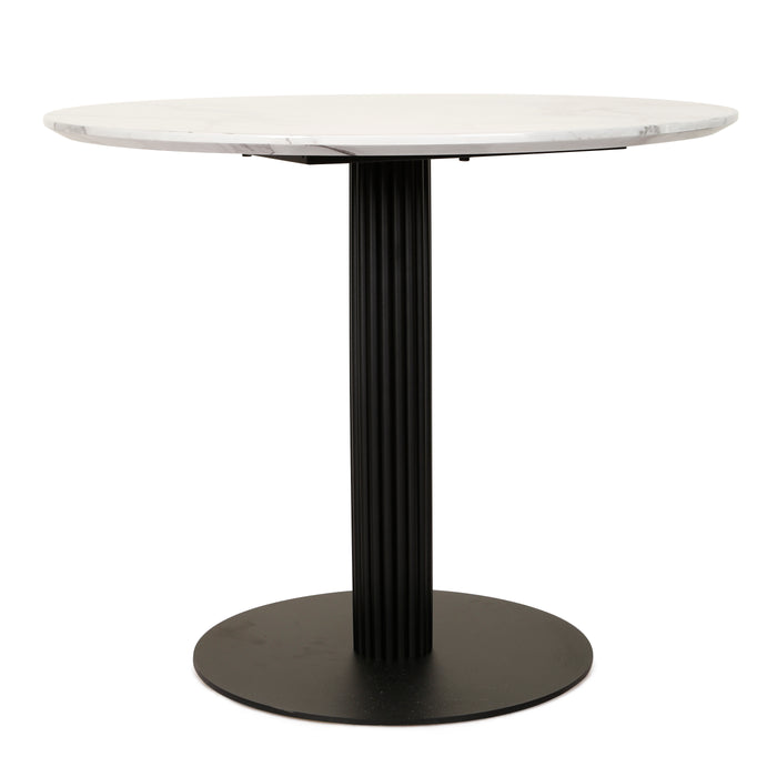 Vulcan Dining Table Marble Effect White Sevella