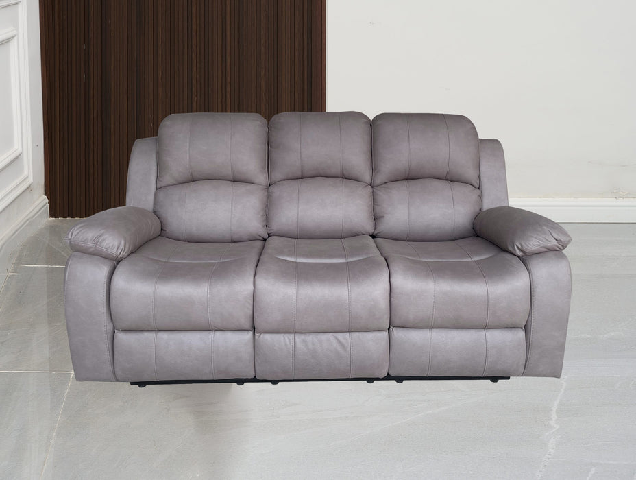 Valor 3 Seater Manual Recliner Brown Technology Fabric
