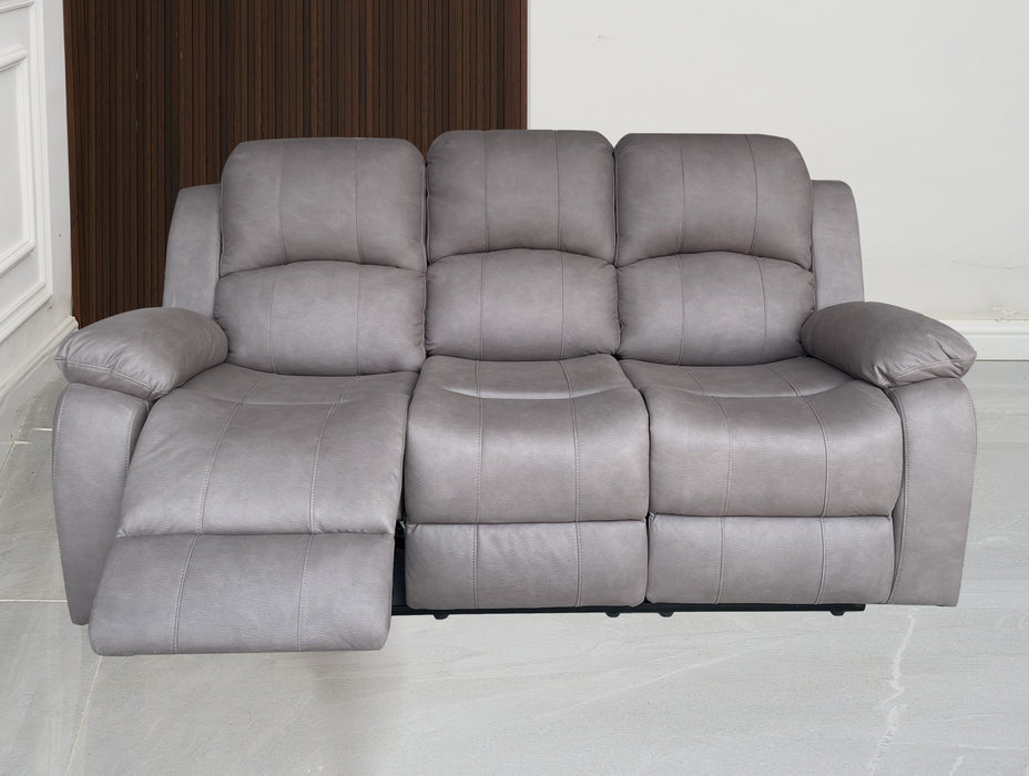 Valor 3 Seater Manual Recliner Brown Technology Fabric