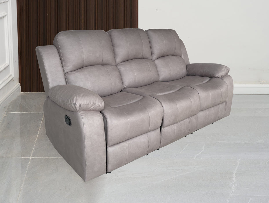 Valor 3 Seater Manual Recliner Brown Technology Fabric