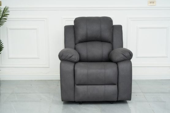 Valor 1 Seater Manual Recliner Charcoal Technology Fabric