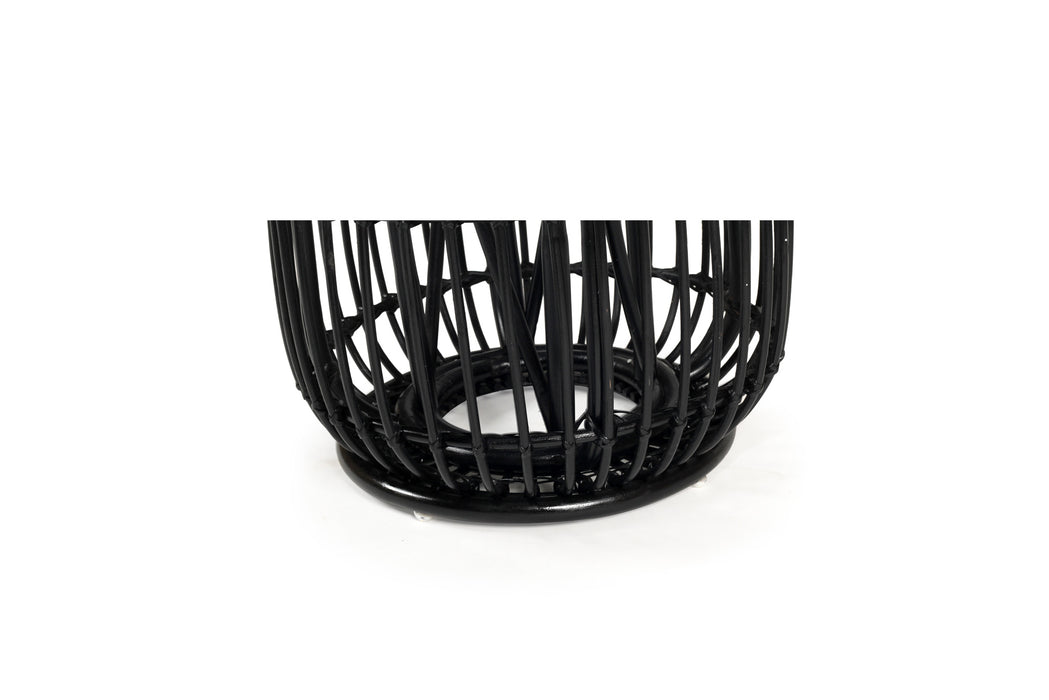 Vander Side Table - Black - Black 50cm