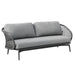 Verona Two Seater Outdoor Lounge - Charcoal - Raffinata