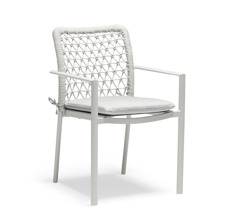 Verona Outdoor Dining Chair - Light Grey