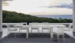 Verona Extendable Outdoor Dining Table - Light Grey