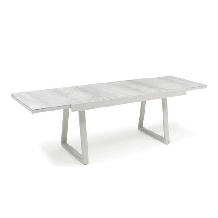 Verona Extendable Outdoor Dining Table - Light Grey