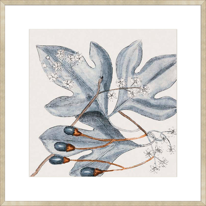 Vintage Blue Botanical II Wall Art