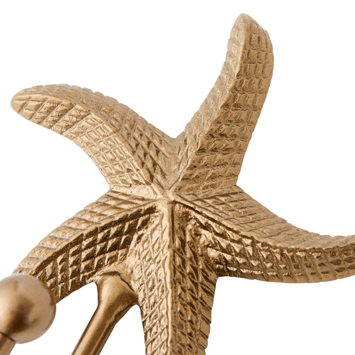 Starfish Hook - Brass