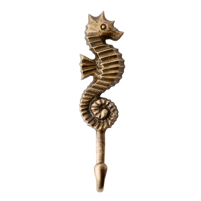 Seahorse Hook - Brass