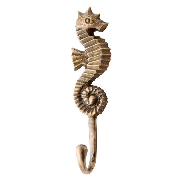 Seahorse Hook - Brass