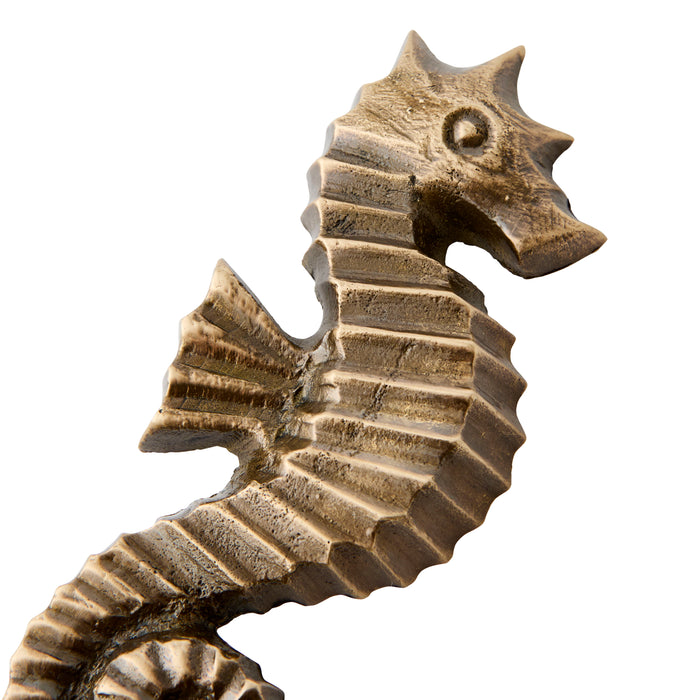 Seahorse Hook - Brass