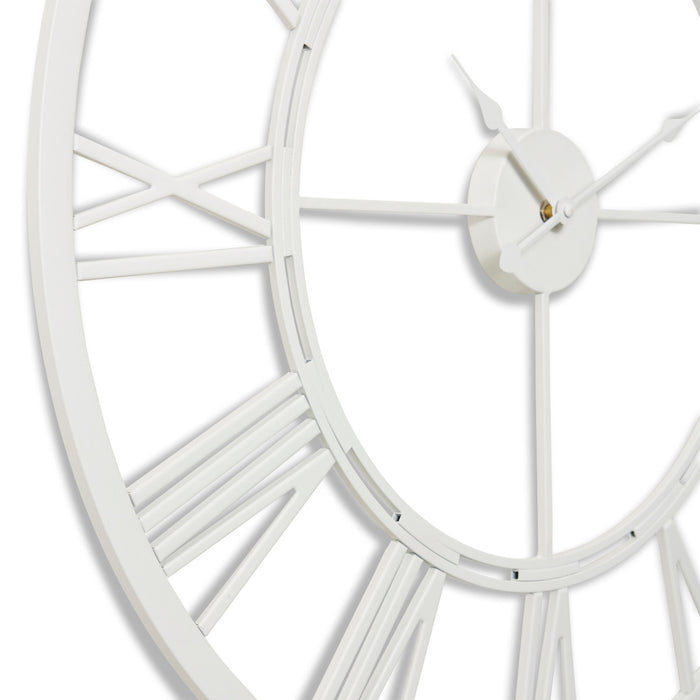 Kingston Wall Clock - White, 70cm (H)