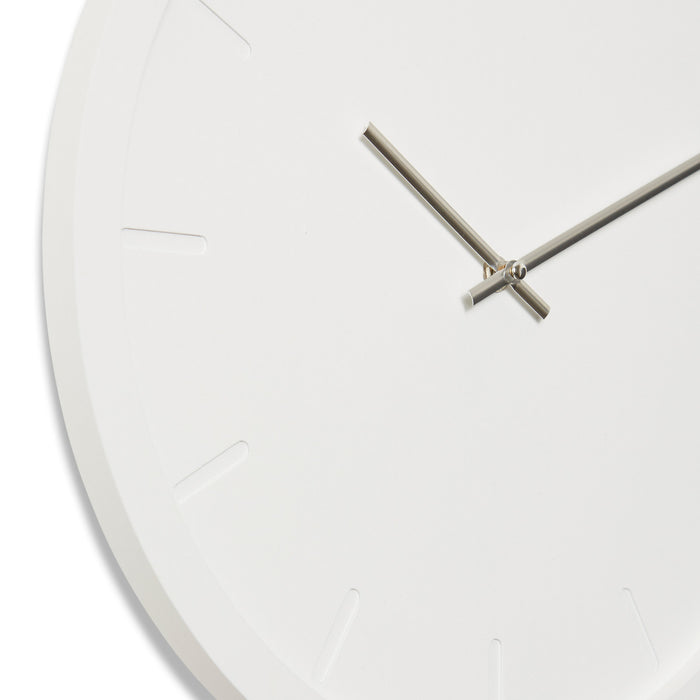 Brayden Wall Clock - White, 40cm (H)