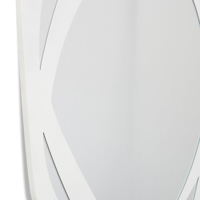 Faye Wall Mirror - White, 90cm (H)
