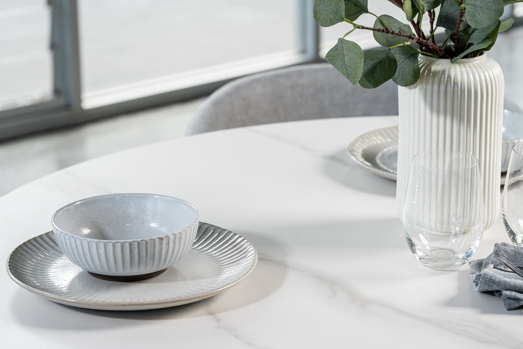 Whitney Dining Table Snow White Ceramic