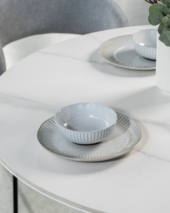 Whitney Dining Table Snow White Ceramic