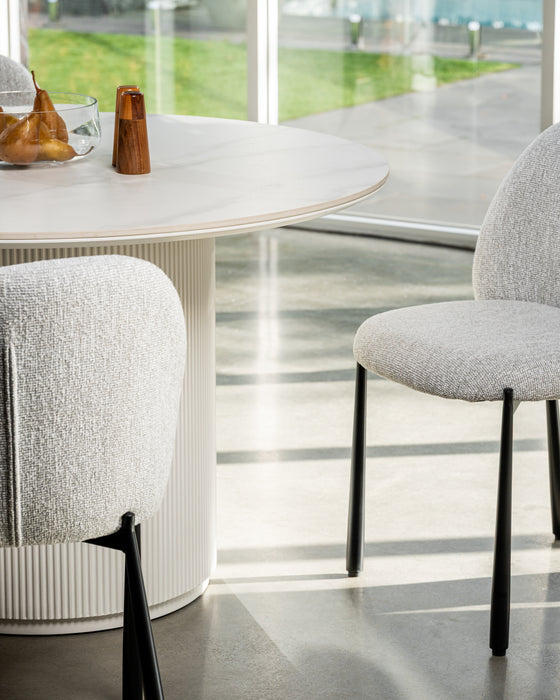 Whitney Dining Table Snow White Ceramic