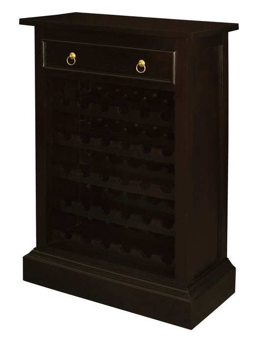 Tasmania 1 Drawer Wine Rack - 30 Wine Bottles (Chocolate)