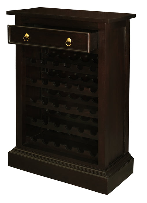 Tasmania 1 Drawer Wine Rack - 30 Wine Bottles (Chocolate)