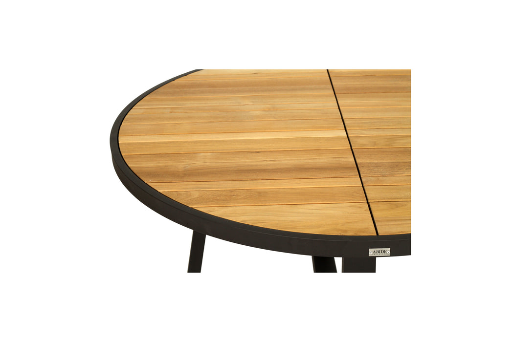 Watego Outdoor Round Dining Table - Black - 125cm