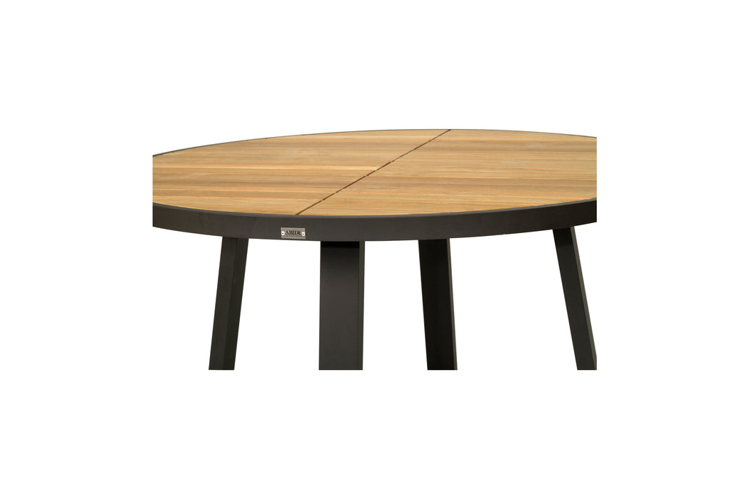 Watego Outdoor Round Dining Table - Black - 125cm