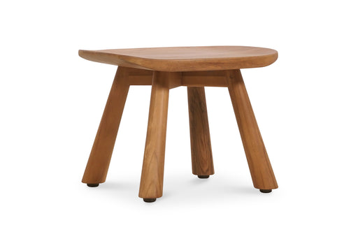 Wave Shaving Stool - Natural 24cm