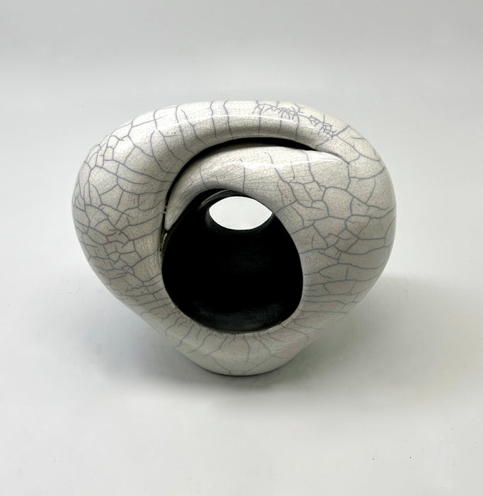 Waves Of Stillness Ceramic Raku Sculpture