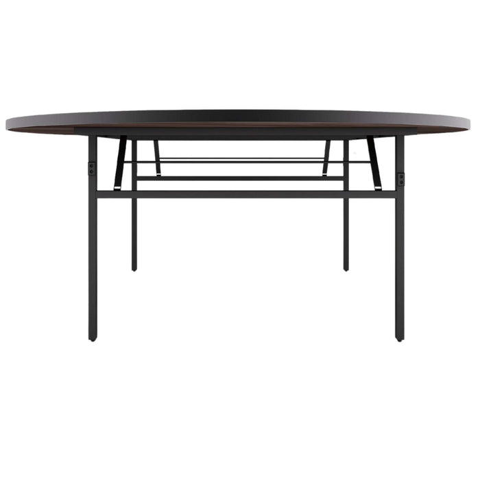 Durafurn Brooklyn 1830DIA Banquet Table - Wenge / Black T Mould Edging
