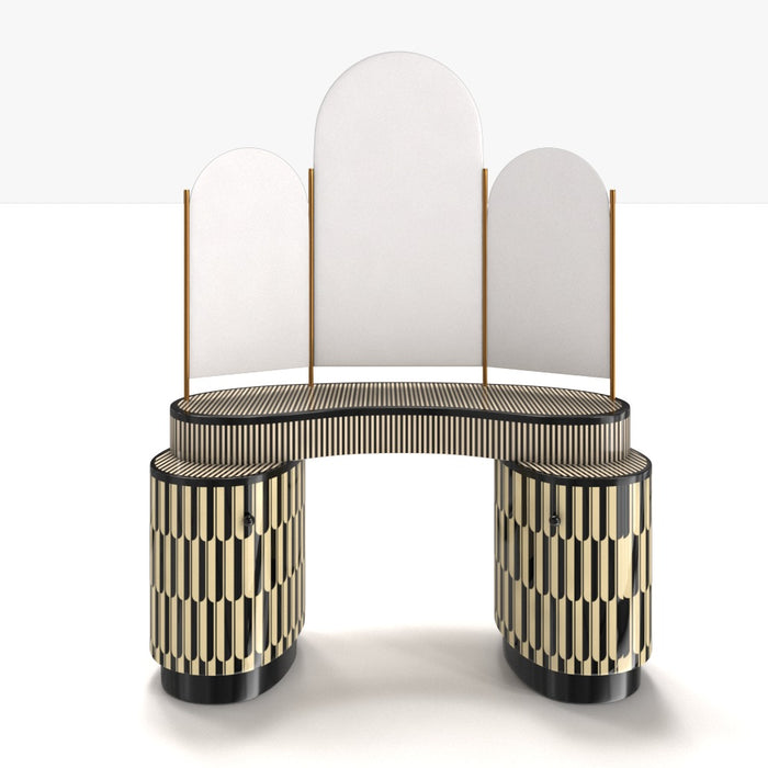 Casablanca Vanilla-Noir Vanity Dressing Table