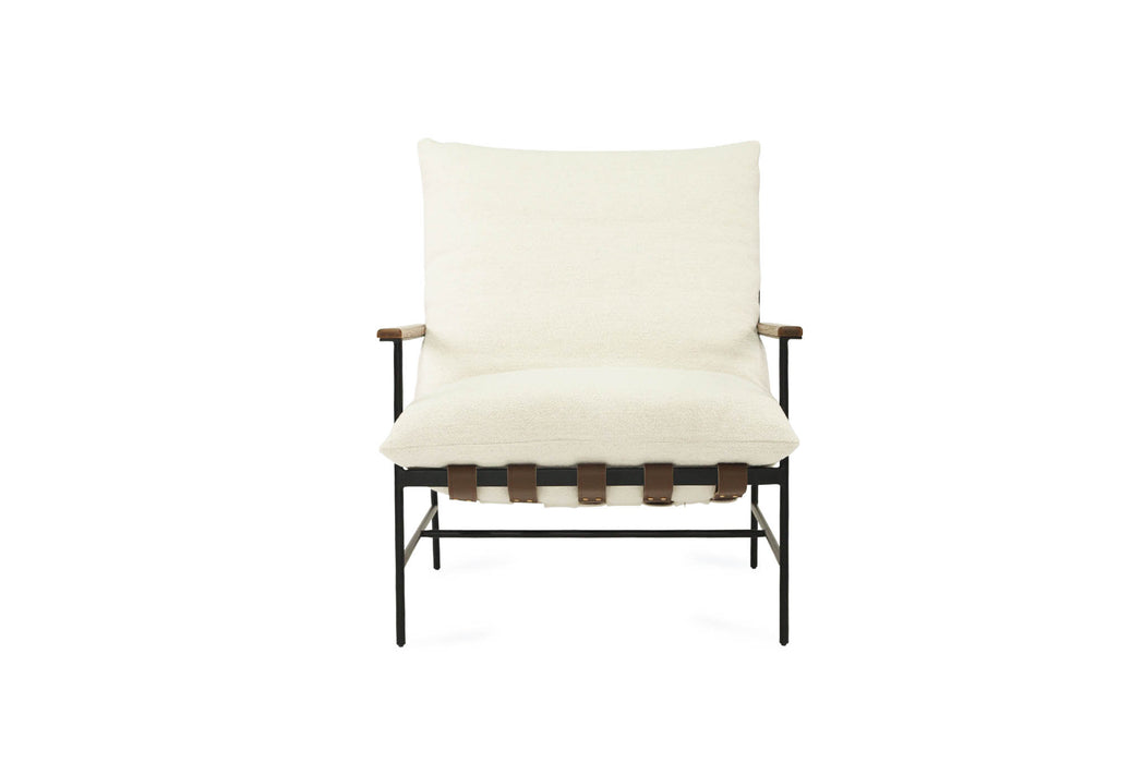 Winston Armchair - Cloud - Linen Black