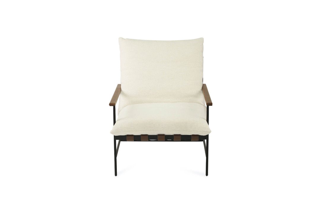 Winston Armchair - Cloud - Linen Black