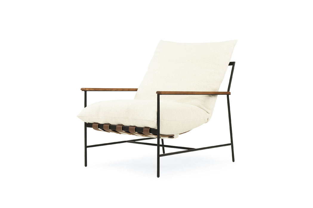Winston Armchair - Cloud - Linen Black