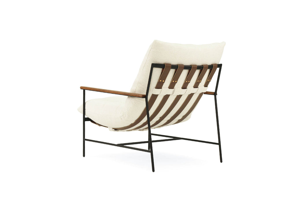 Winston Armchair - Cloud - Linen Black