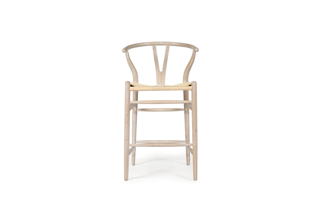 Wishbone Counter Stool - Coastal Oak Light Cord